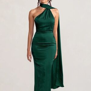 CLUB L LONDON GREEN EMERALD DRESS
